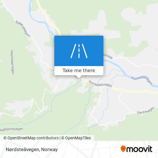 Nørdsteåvegen map