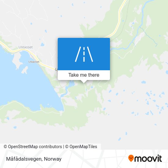 Måfådalsvegen map