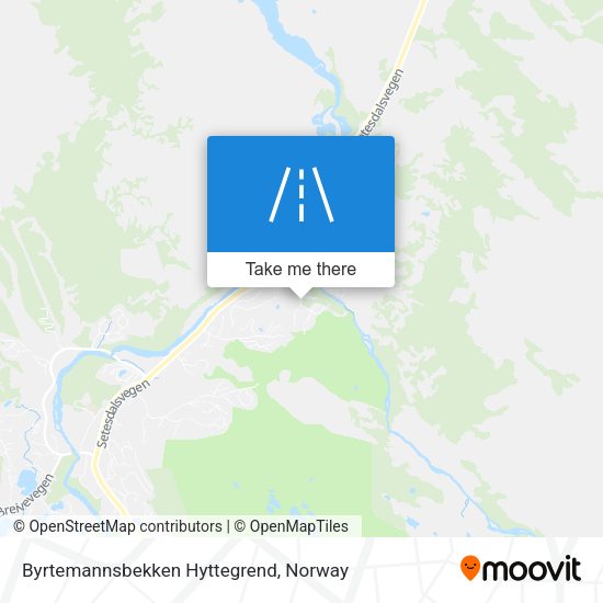 Byrtemannsbekken Hyttegrend map