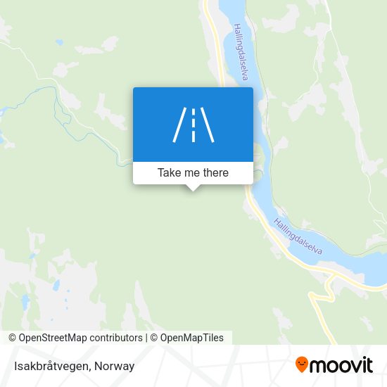 Isakbråtvegen map