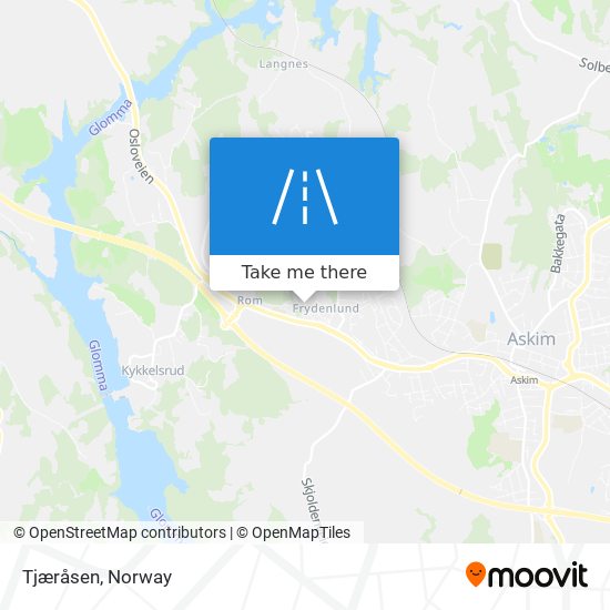 Tjæråsen map