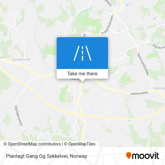 Planlagt Gang Og Sykkelvei map