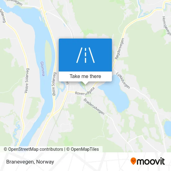 Branevegen map