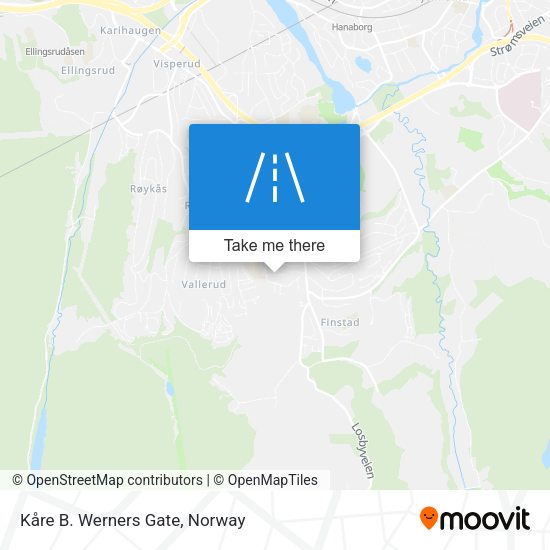 Kåre B. Werners Gate map