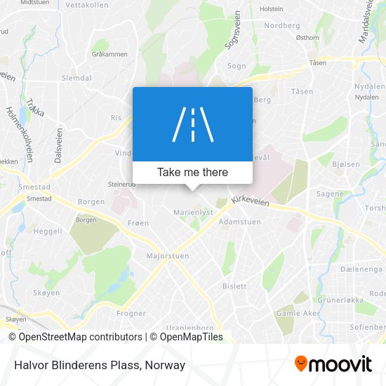 Halvor Blinderens Plass map