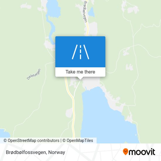 Brødbølfossvegen map