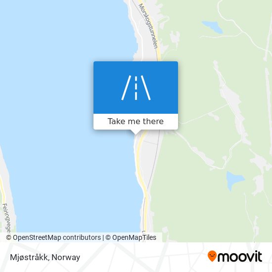 Mjøstråkk map