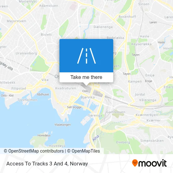 Access To Tracks 3 And 4 map
