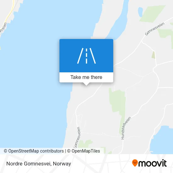 Nordre Gomnesvei map
