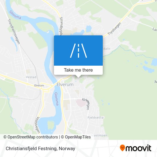 Christiansfjeld Festning map