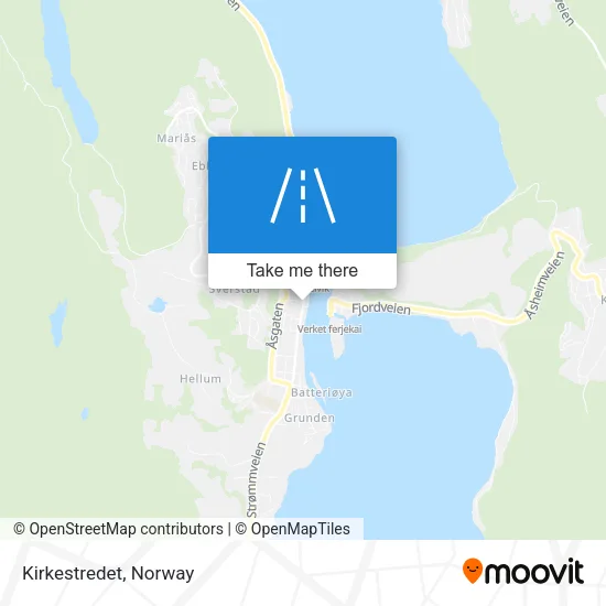 Kirkestredet map