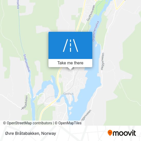 Øvre Bråtabakken map