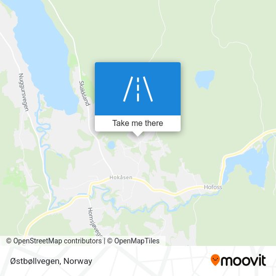 Østbøllvegen map