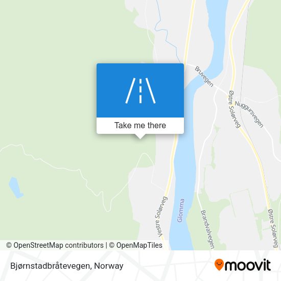 Bjørnstadbråtevegen map