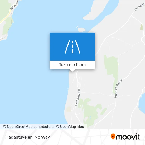 Hagastuveien map