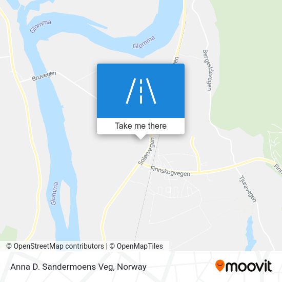 Anna D. Sandermoens Veg map
