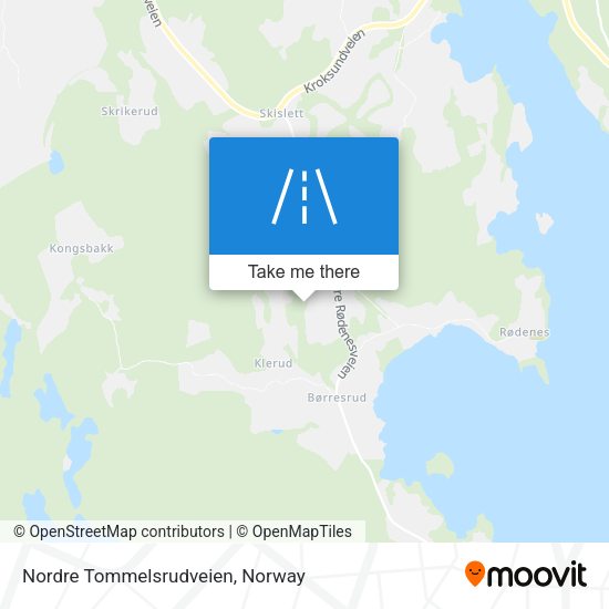 Nordre Tommelsrudveien map