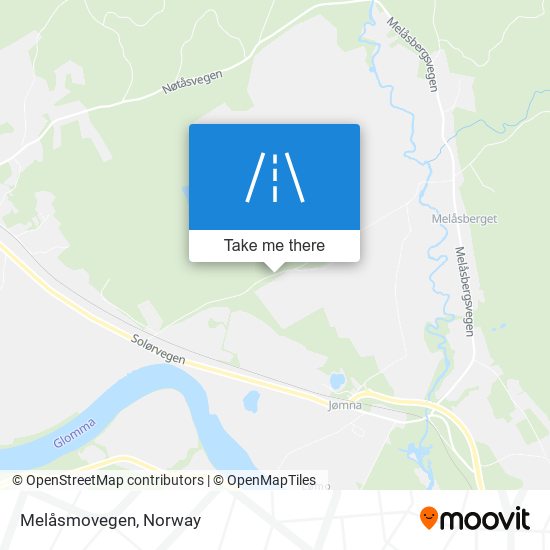 Melåsmovegen map