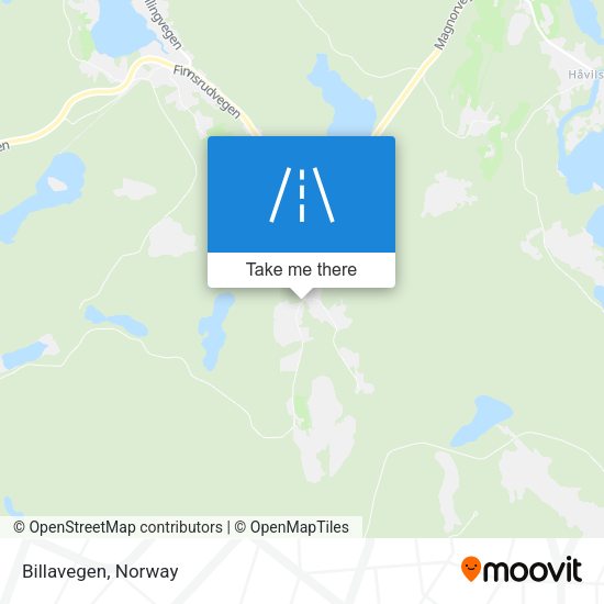 Billavegen map