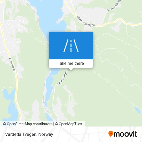 Vardedalsvegen map