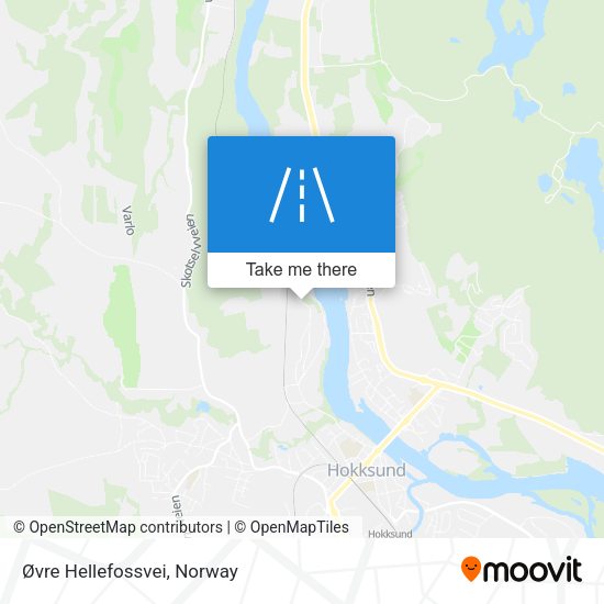 Øvre Hellefossvei map