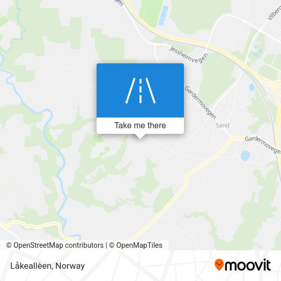 Låkeallèen map