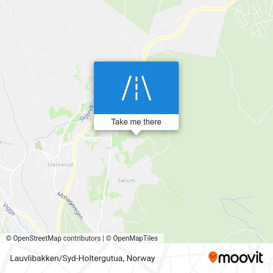 Lauvlibakken/Syd-Holtergutua map