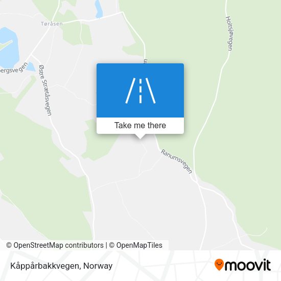 Kåppårbakkvegen map