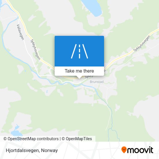 Hjortdalsvegen map