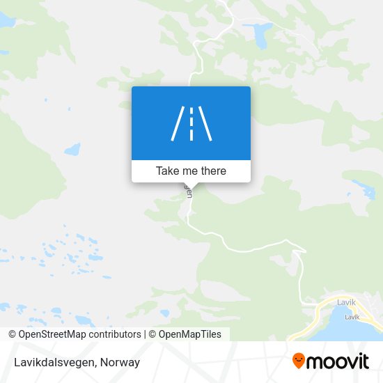 Lavikdalsvegen map