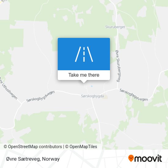 Øvre Sætreveg map