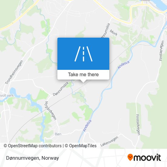 Dønnumvegen map