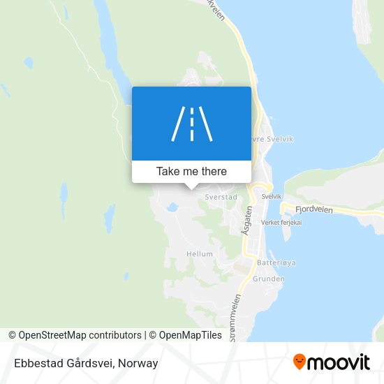 Ebbestad Gårdsvei map