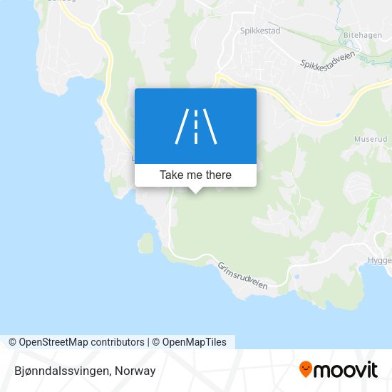 Bjønndalssvingen map