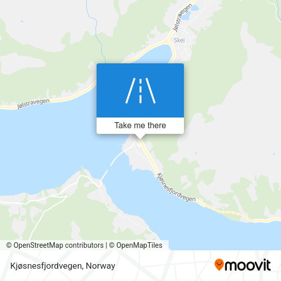 Kjøsnesfjordvegen map