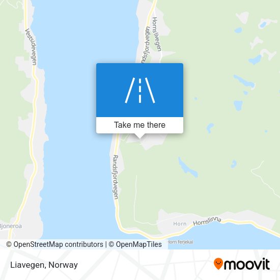 Liavegen map