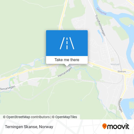 Terningen Skanse map