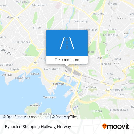 Byporten Shopping Hallway map