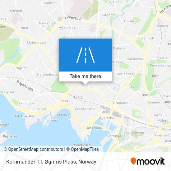 Kommandør T.I. Øgrims Plass map