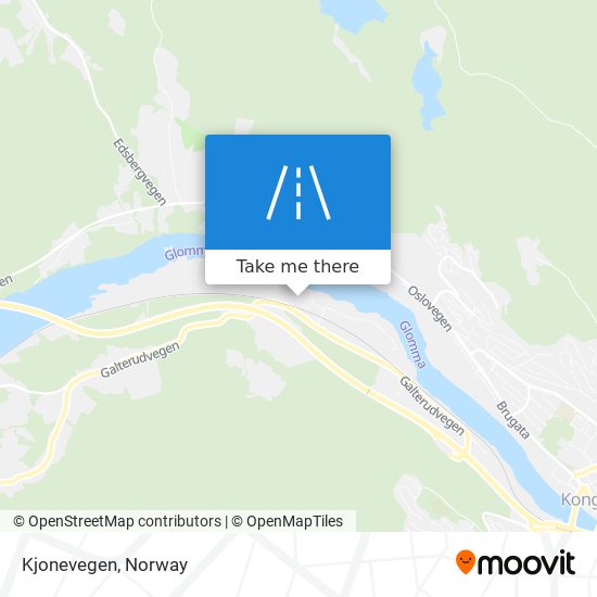 Kjonevegen map