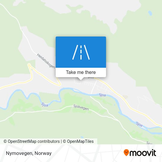 Nymovegen map