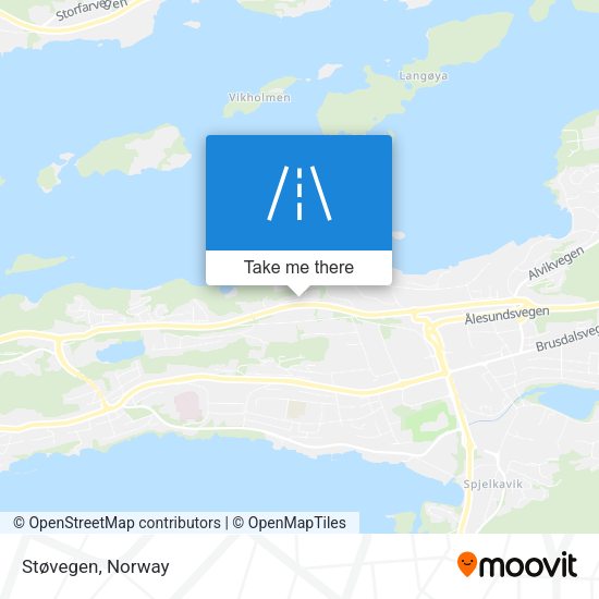 Støvegen map