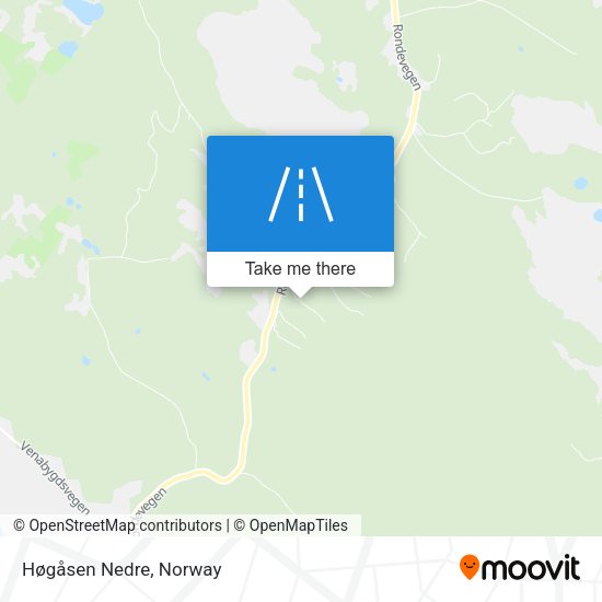 Høgåsen Nedre map