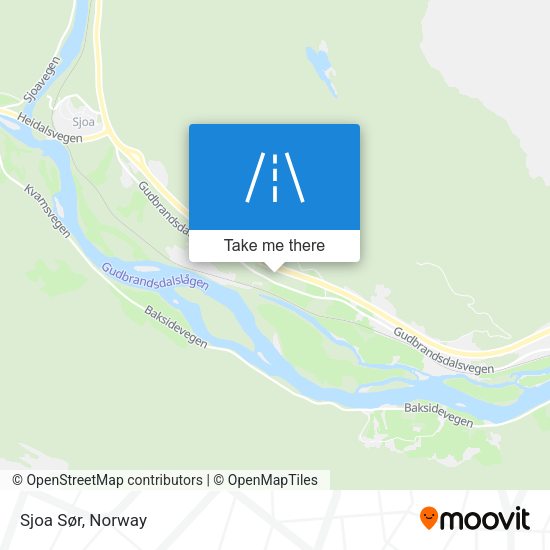 Sjoa Sør map