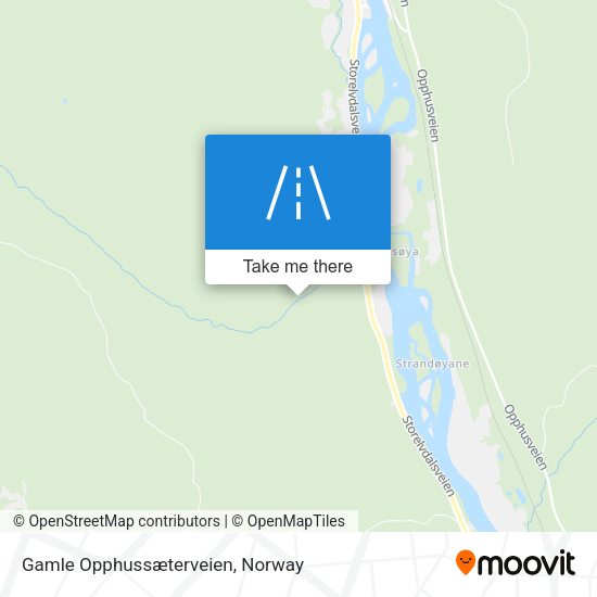 Gamle Opphussæterveien map