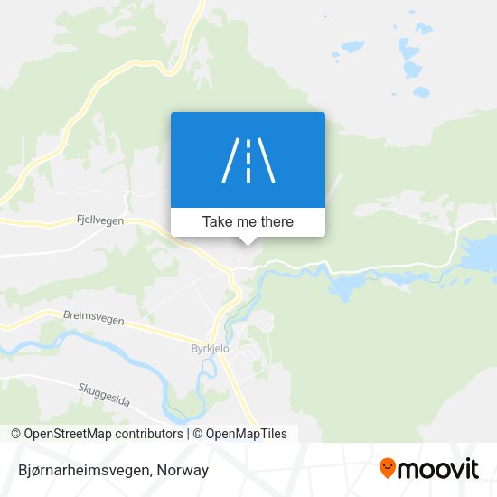 Bjørnarheimsvegen map