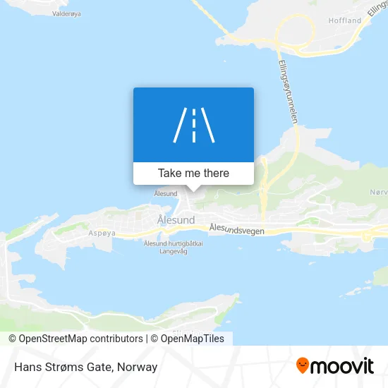 Hans Strøms Gate map