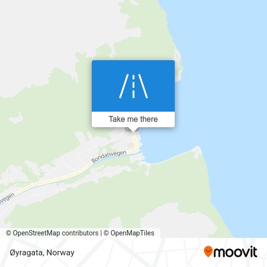 Øyragata map