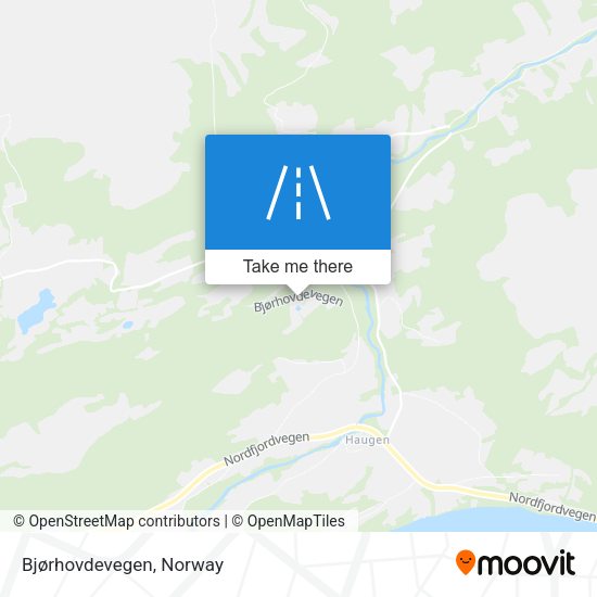 Bjørhovdevegen map