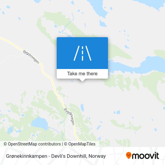 Grønekinnkampen - Devli's Downhill map